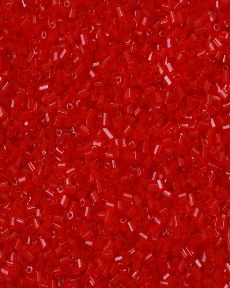 Açık Kırmızı Kısa Boru Kesme Boncuk Boru0009