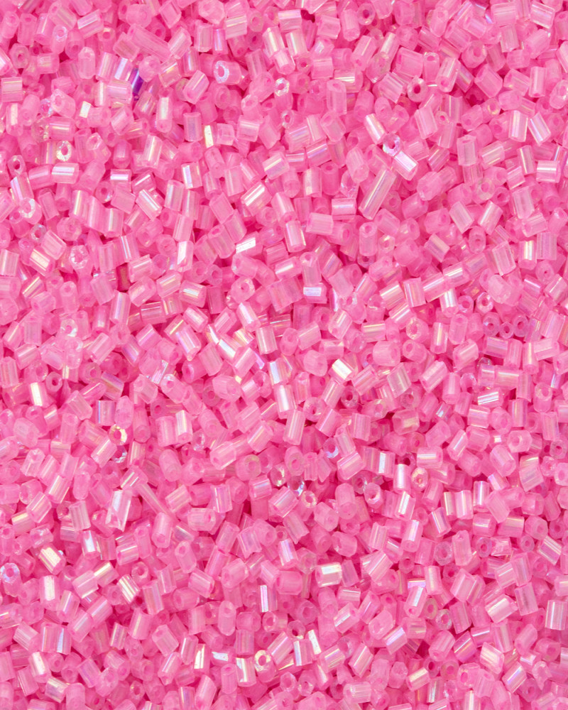 Pembe Kısa Boru Kesme Boncuk Boru0010