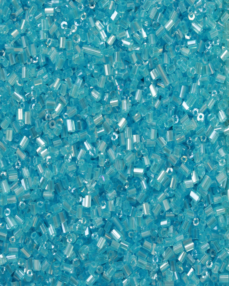 Açık Mavi Kısa Boru Kesme Boncuk Boru0027