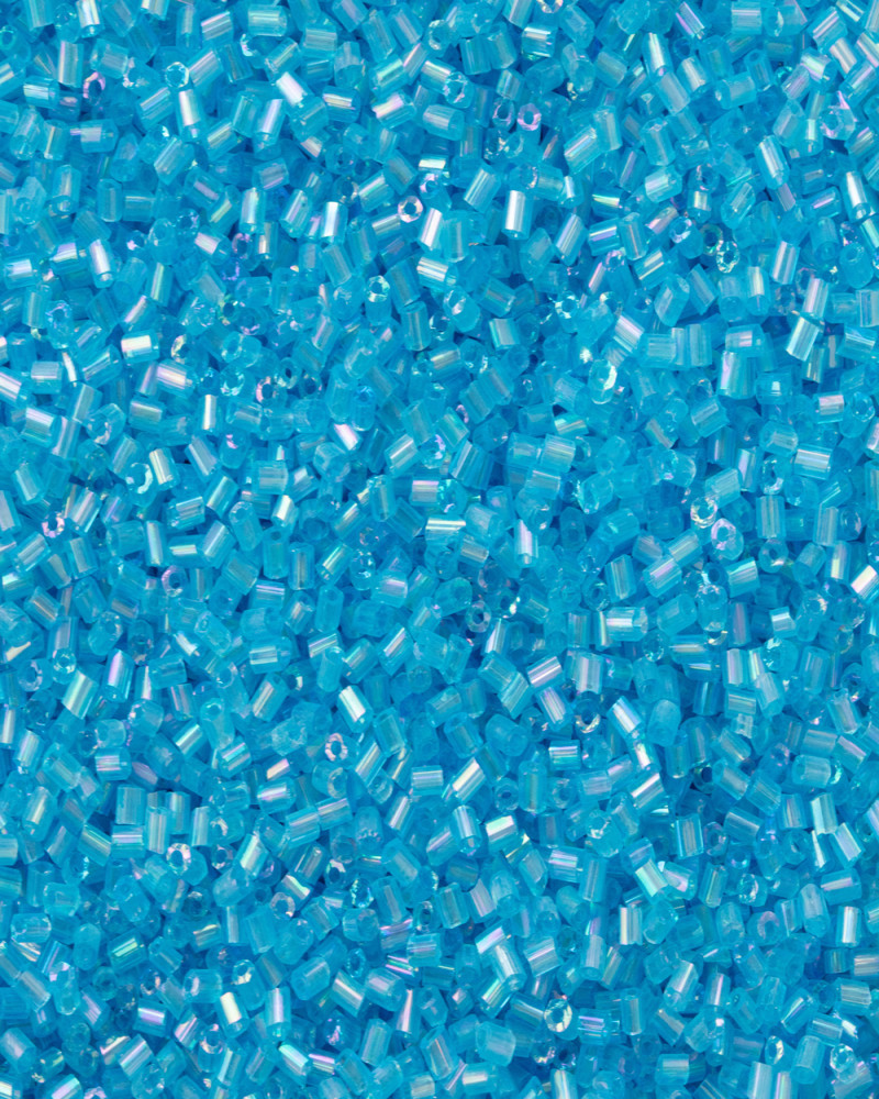 Açık Mavi Kısa Boru Kesme Boncuk Boru0033