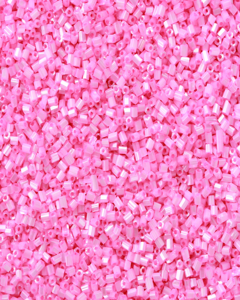 Pembe Kısa Boru Kesme Boncuk Boru0037