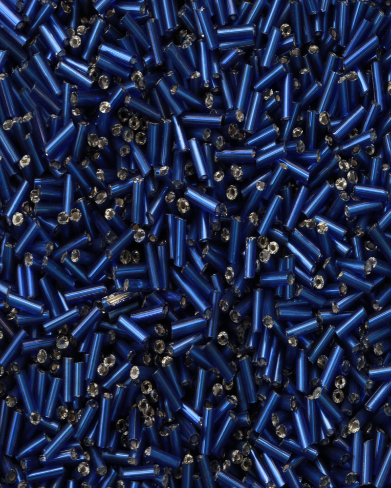 Lacivert Uzun Boru Kesme Boncuk Boru0093