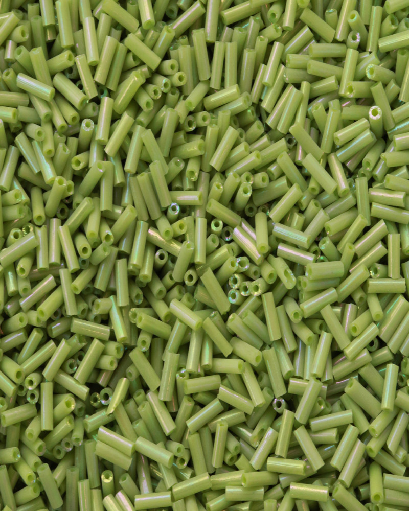 Yeşil Uzun Boru Kesme Boncuk Boru0096
