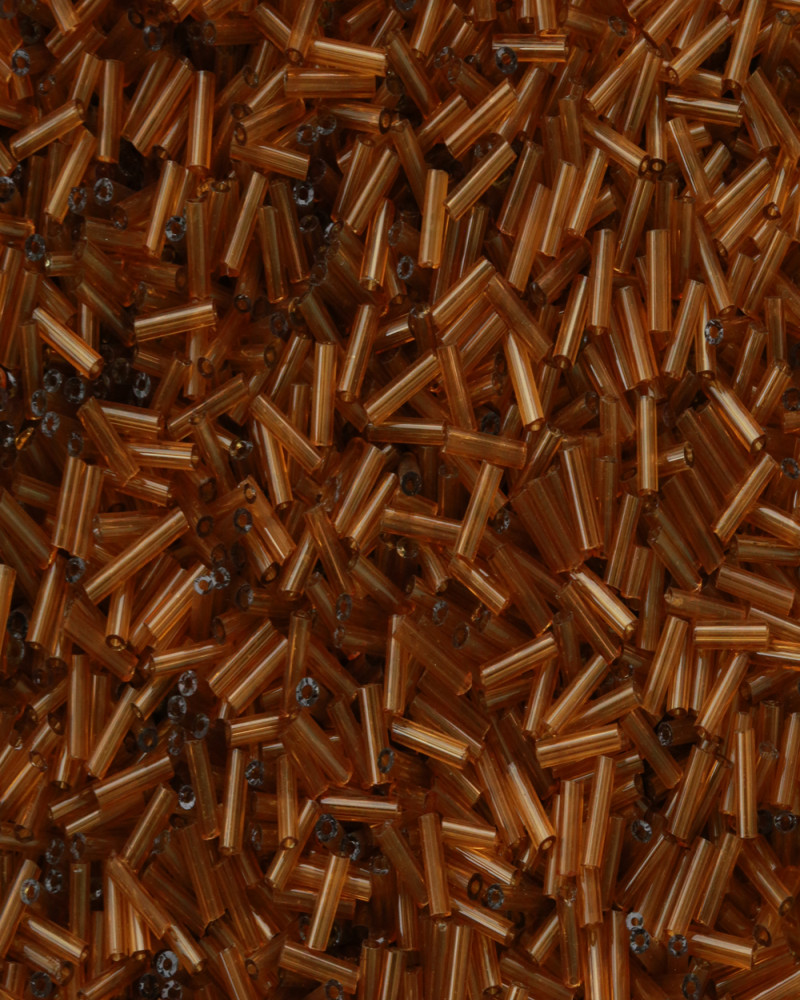 Kahverengi Uzun Boru Kesme Boncuk Boru0102