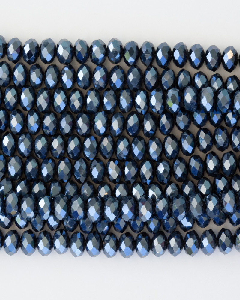 Antrasit 6mm Kristal Boncuklar Krs0178