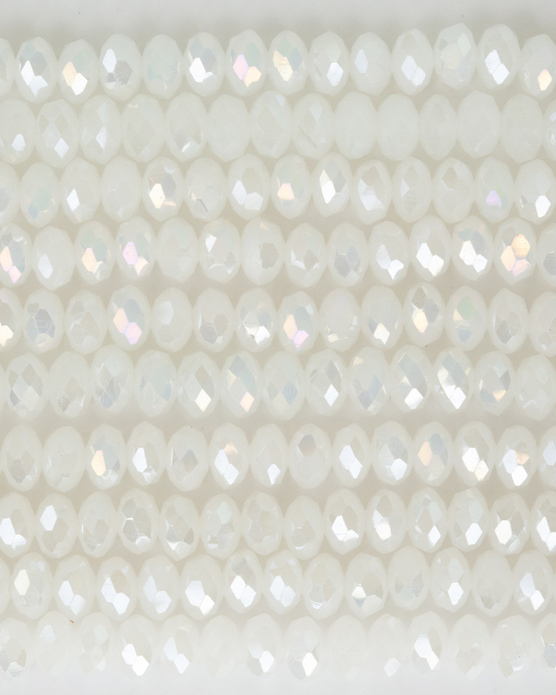 Şeffaf Beyaz 6mm Kristal Boncuklar Krs0187