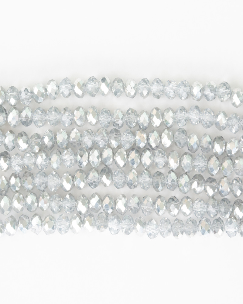 Alaca Gri 4mm Kristal Boncuklar Krs0115