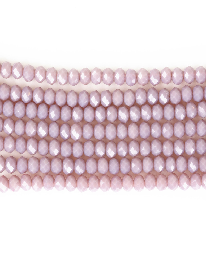 Lila 4mm Kristal Boncuklar Krs0125