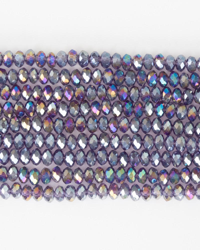 Alaca Mor 4mm Kristal Boncuklar Krs0127