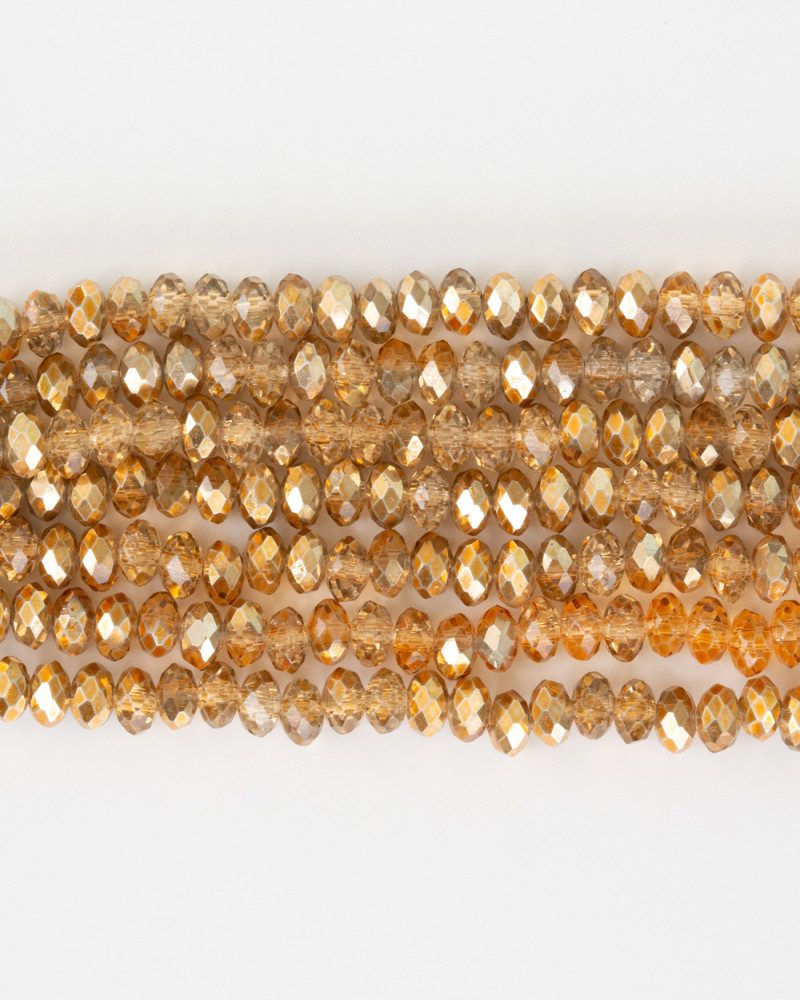 Alaca Kahve 4mm Kristal Boncuklar Krs0133