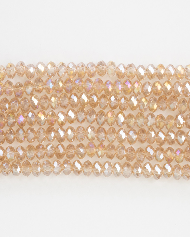 Şeffaf Pembe 4mm Kristal Boncuklar Krs0135