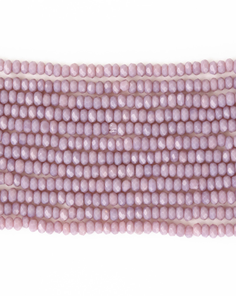 Lila 3mm Kristal Boncuklar Krs0038