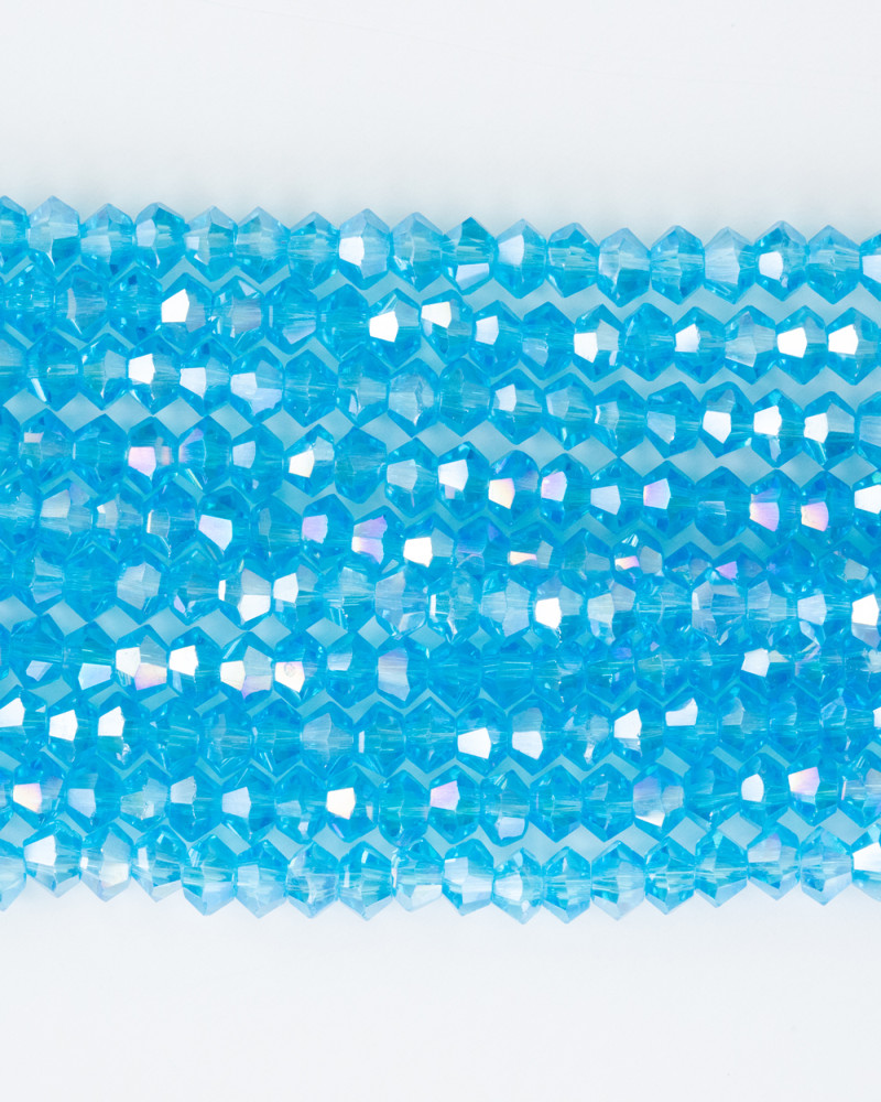 Alaca Mavi 4mm Pramit Kristal Boncuklar Krs0059