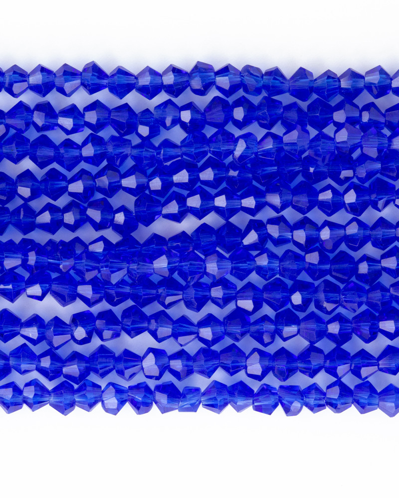 Mavi 4mm Pramit Kristal Boncuklar Krs0062