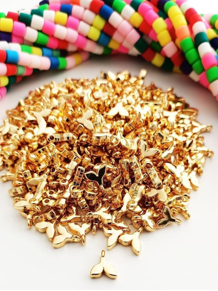  Altın Kaplama Balık Kuyruk Kolye Ucu