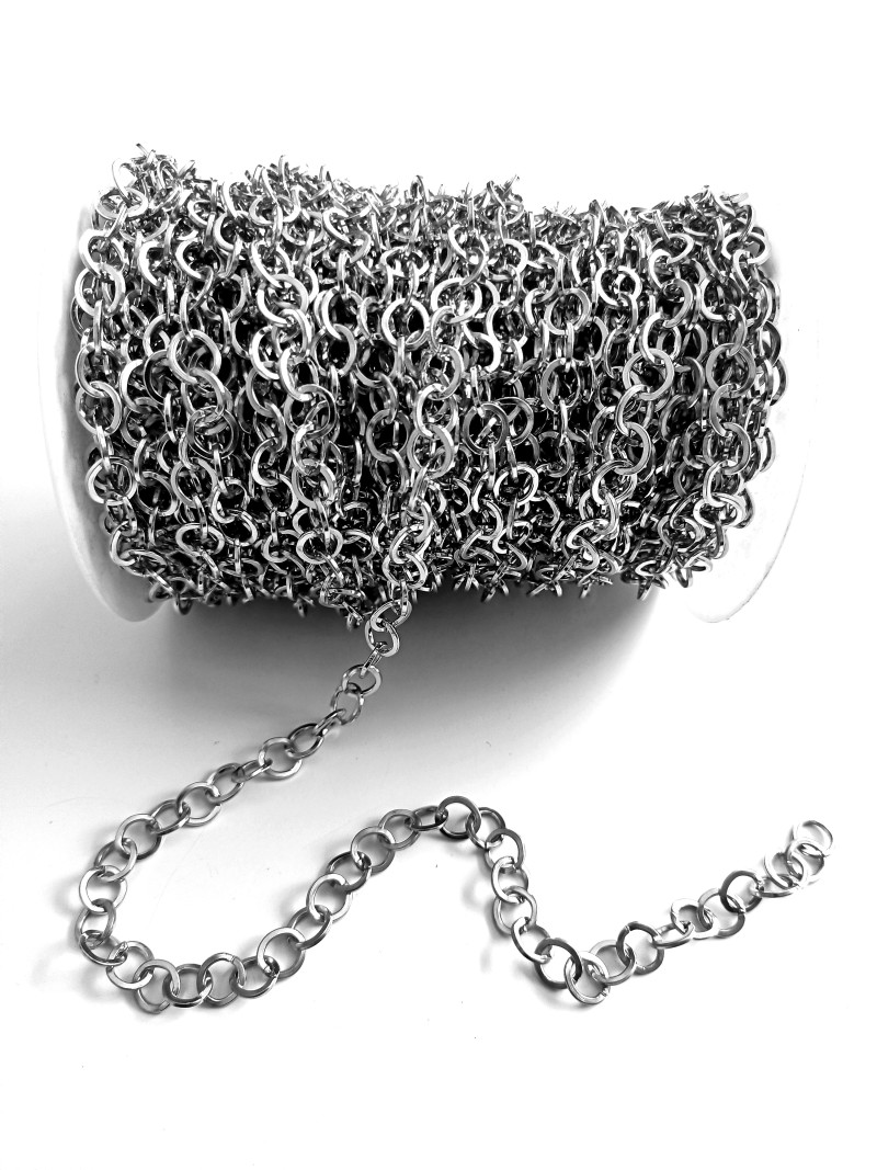 Gümüş Kaplama Halka Zincir