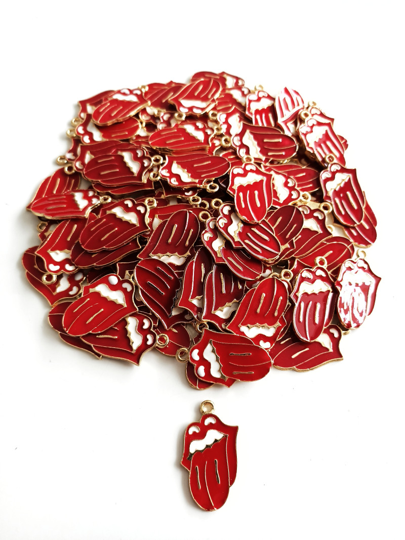 Gold Mineli Hot Lips Takı Uçları