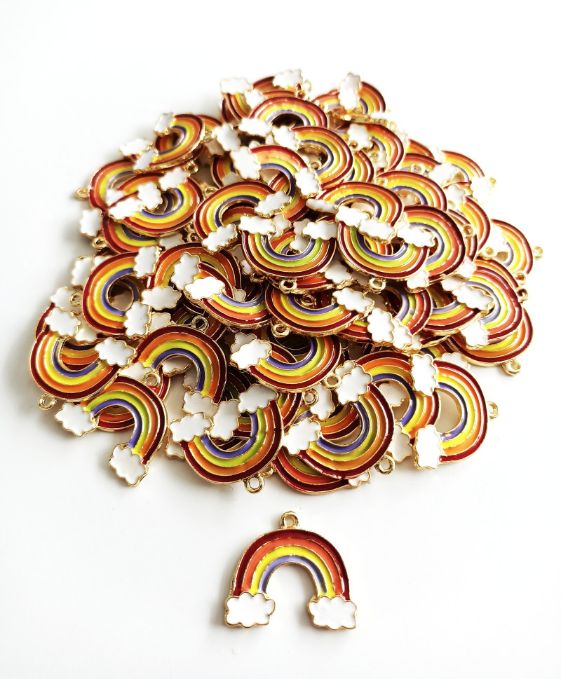 Gokd Mineli Gökkuşağı Takı Uçları